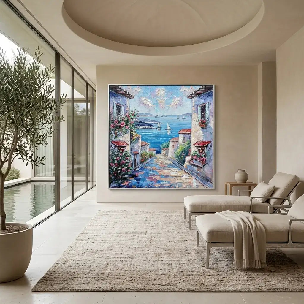 Blue Harbor Canvas Art
