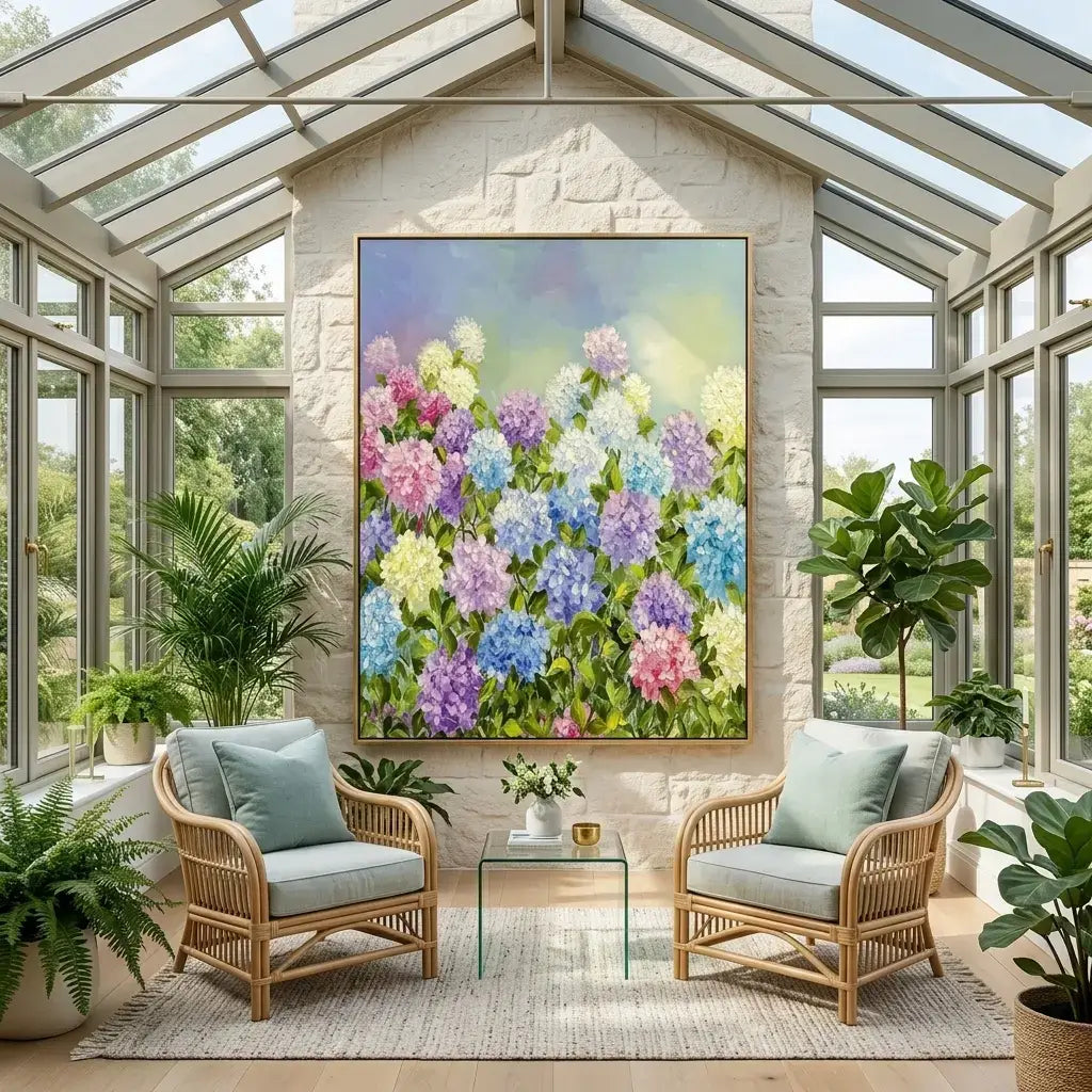 Lavender Garden Canvas Art
