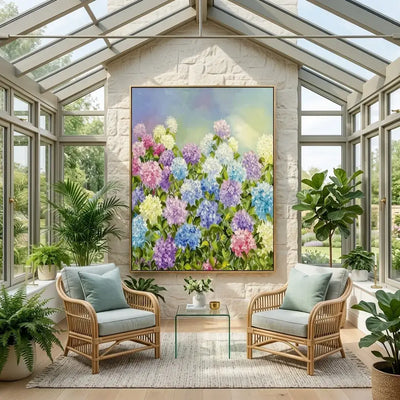 Lavender Garden Canvas Art