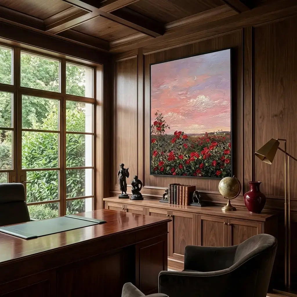 Evening Garden Canvas Art