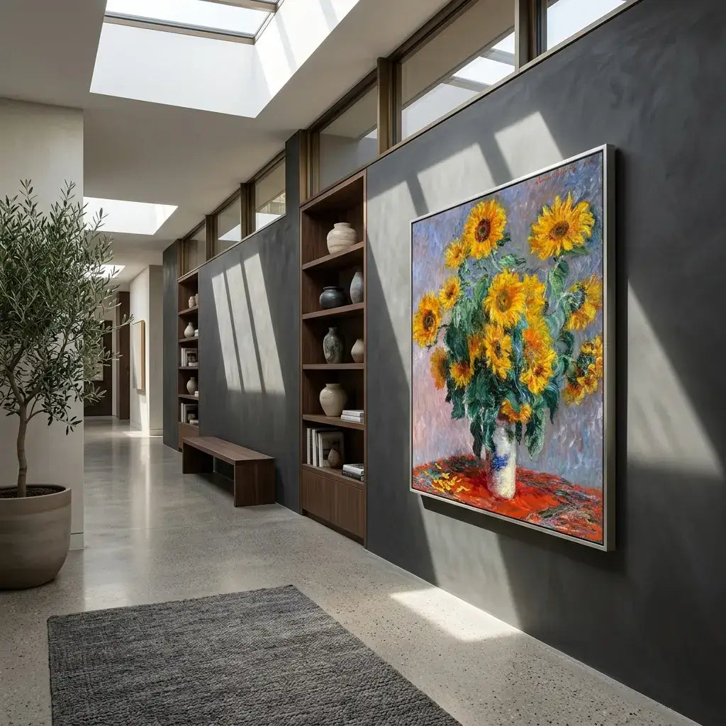 Golden Blooms Canvas Art