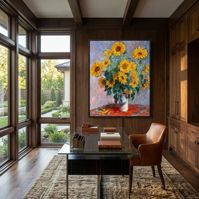 Golden Blooms Canvas Art