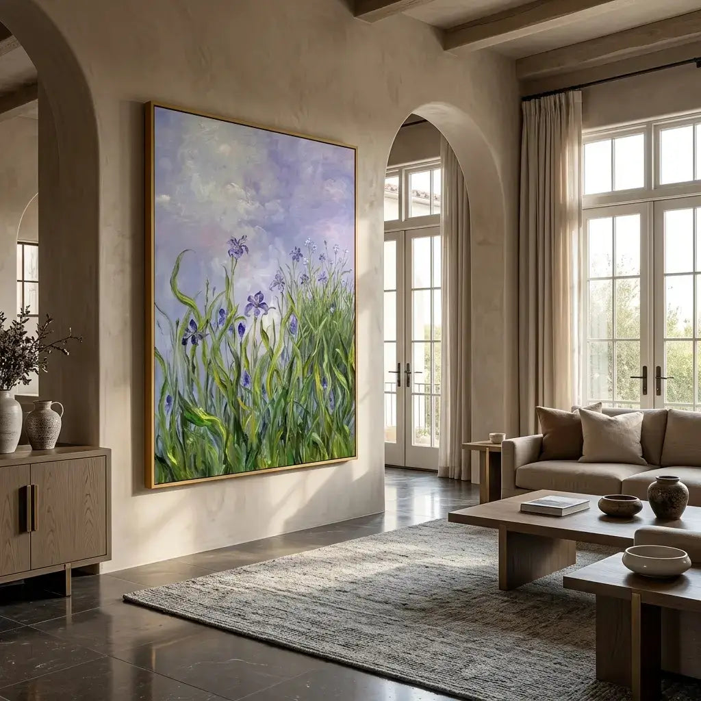 Iris Meadow Canvas Art