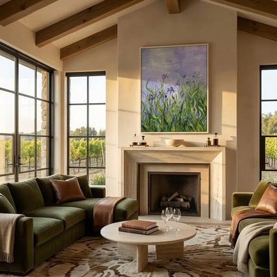 Iris Meadow Canvas Art