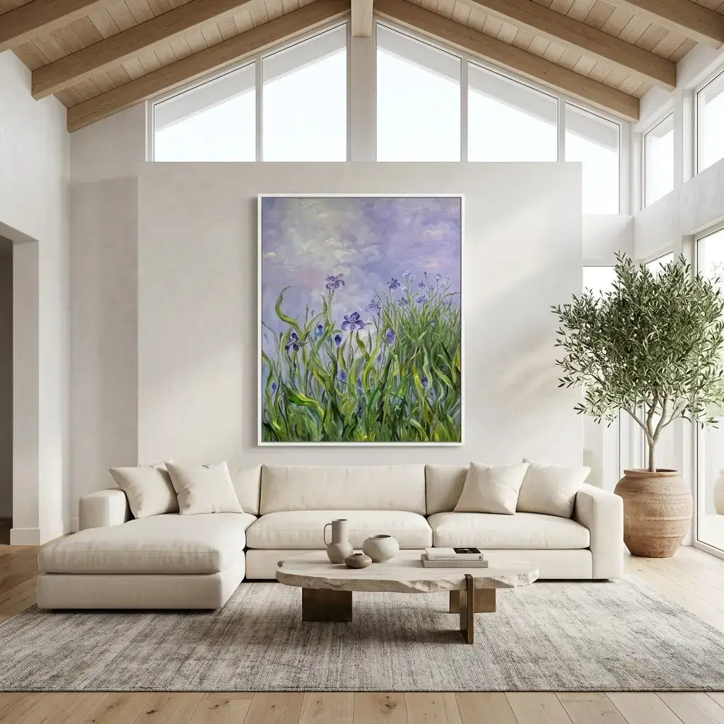 Iris Meadow Canvas Art