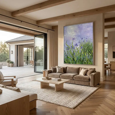 Iris Meadow Canvas Art