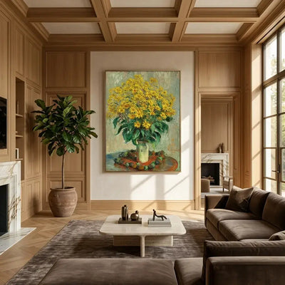 Golden Garden Canvas Art