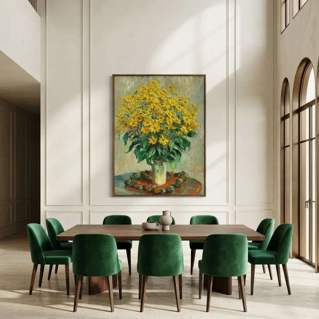 Golden Garden Canvas Art