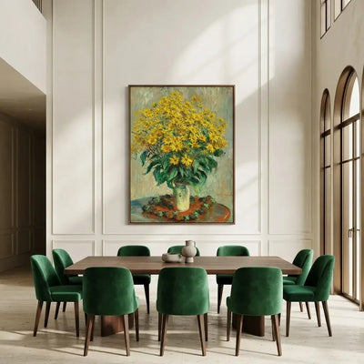 Golden Garden Canvas Art