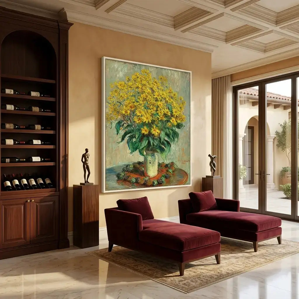 Golden Garden Canvas Art