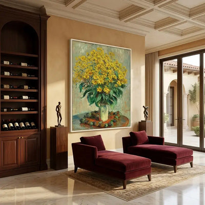 Golden Garden Canvas Art