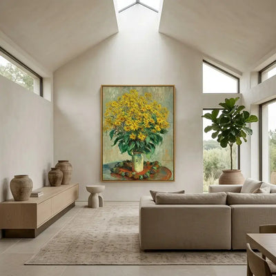 Golden Garden Canvas Art