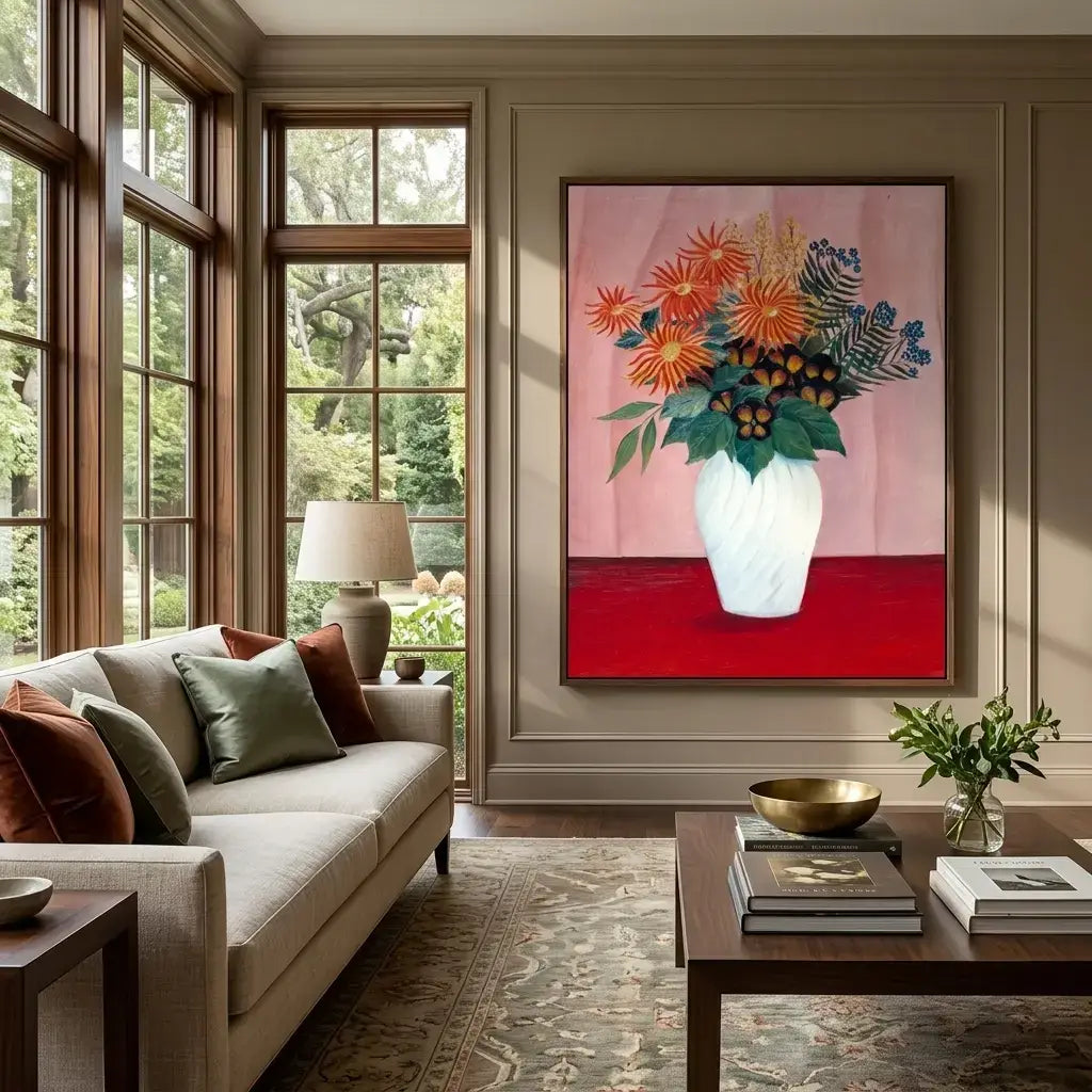 Coral Blooms Canvas Art
