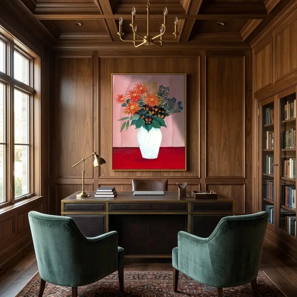 Coral Blooms Canvas Art