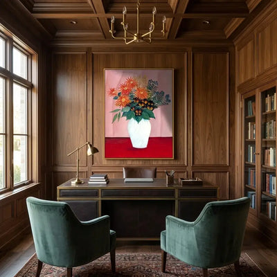 Coral Blooms Canvas Art