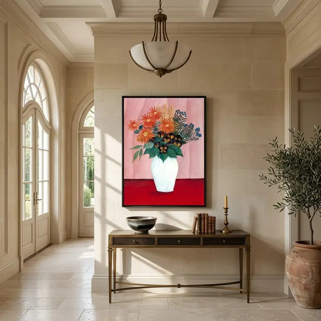 Coral Blooms Canvas Art