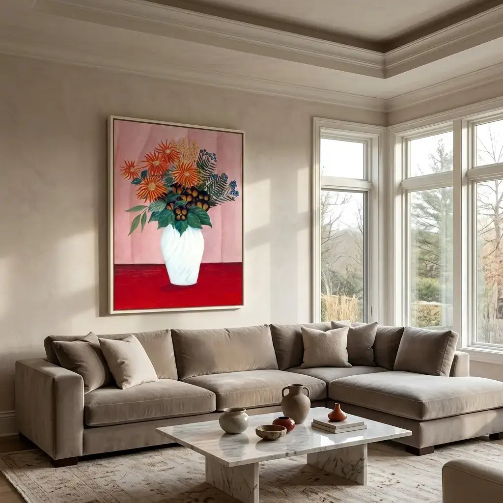 Coral Blooms Canvas Art
