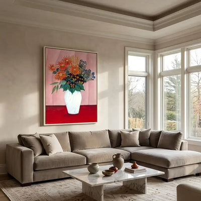 Coral Blooms Canvas Art