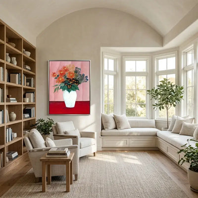 Coral Blooms Canvas Art