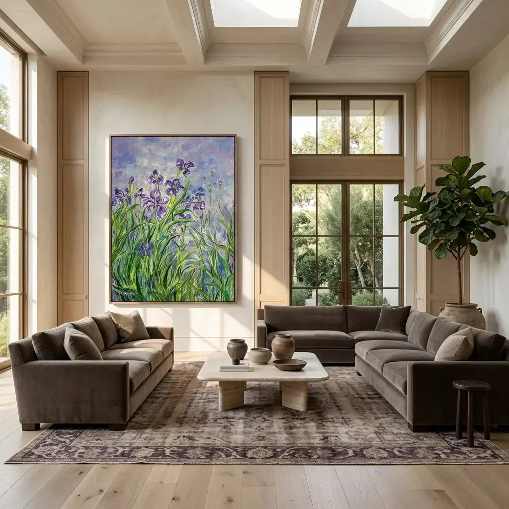 Iris Garden Canvas Art