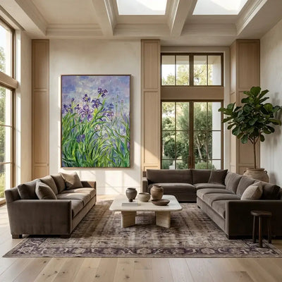 Iris Garden Canvas Art
