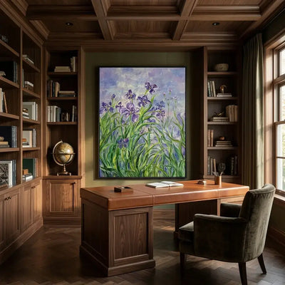 Iris Garden Canvas Art