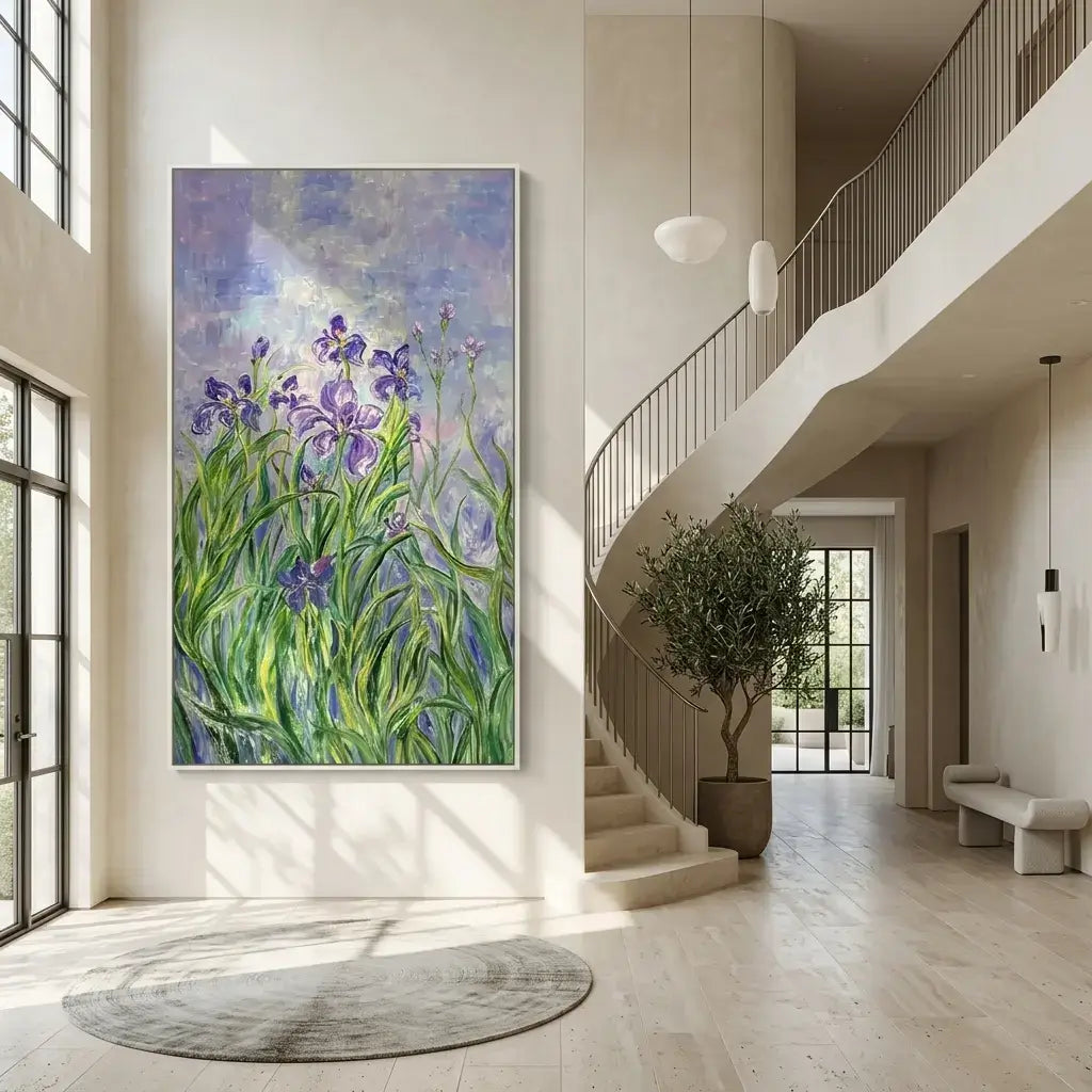 Iris Garden Canvas Art