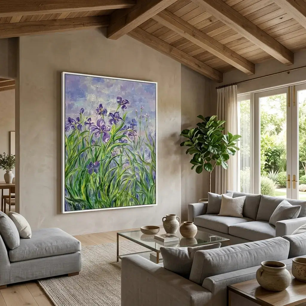 Iris Garden Canvas Art