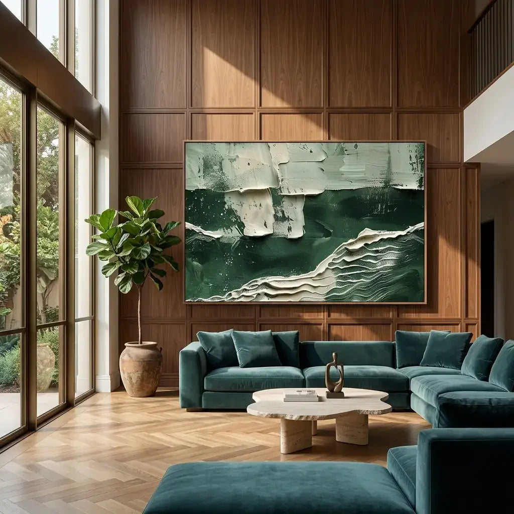 Emerald Tide Canvas Art
