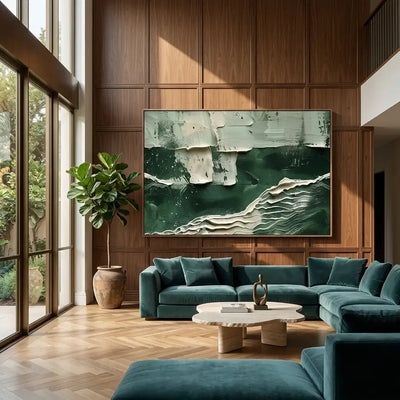 Emerald Tide Canvas Art