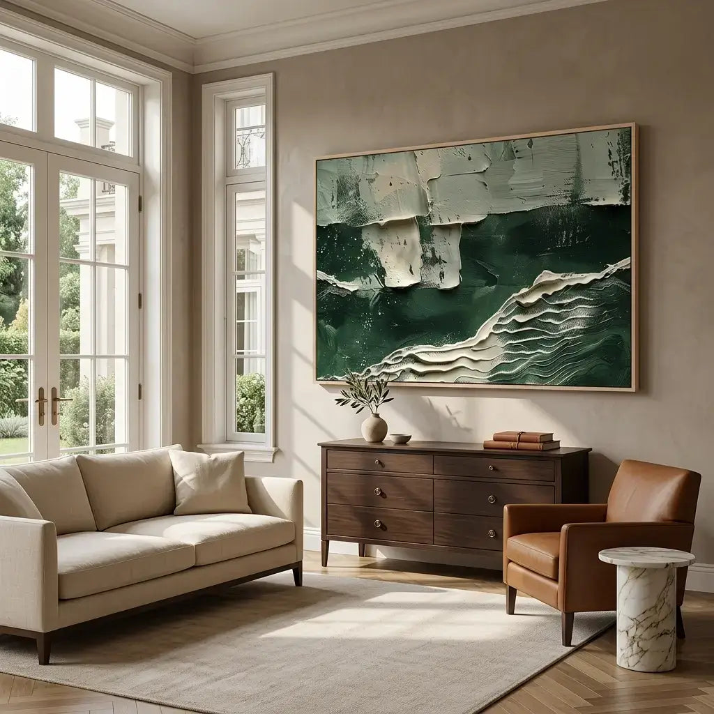 Emerald Tide Canvas Art