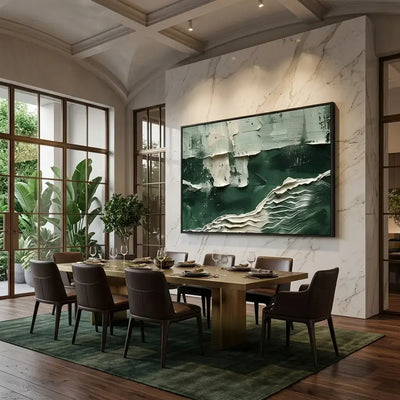 Emerald Tide Canvas Art