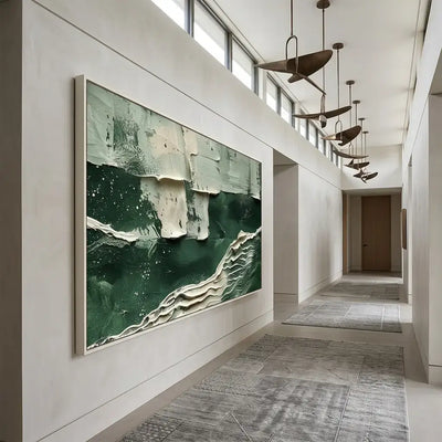 Emerald Tide Canvas Art