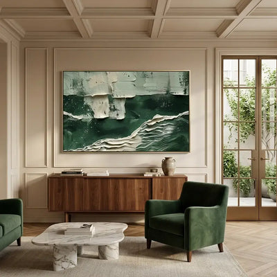 Emerald Tide Canvas Art