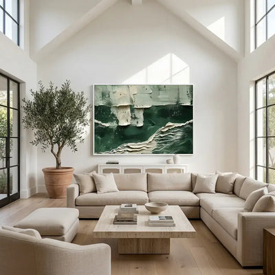 Emerald Tide Canvas Art