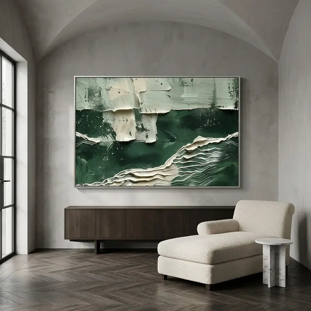 Emerald Tide Canvas Art