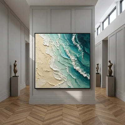 Turquoise Shore Canvas Art