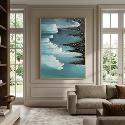 Silver Tide Canvas Art