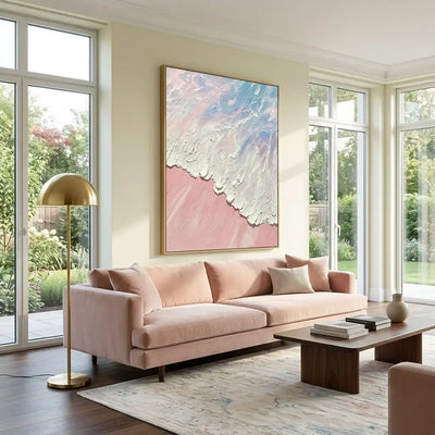Blush Tide Canvas Art