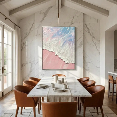 Blush Tide Canvas Art
