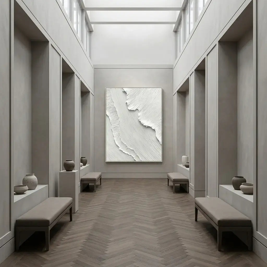 White Tide Canvas Art