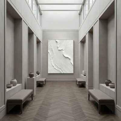 White Tide Canvas Art