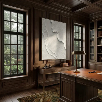 White Tide Canvas Art