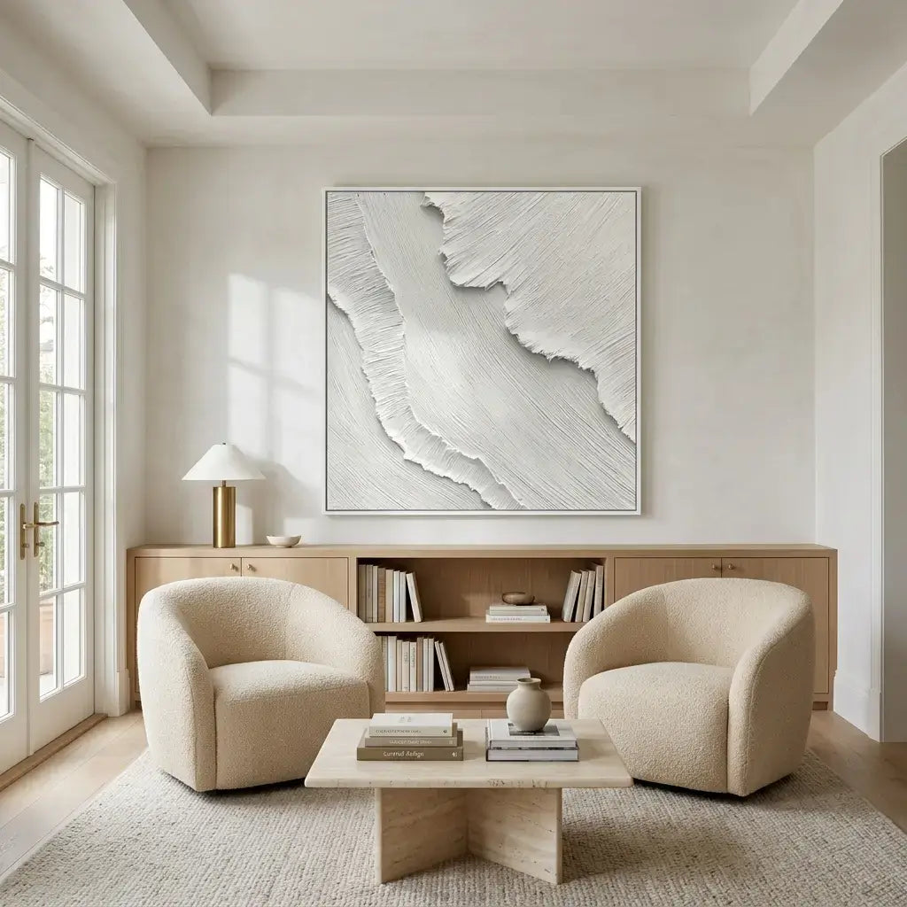 White Tide Canvas Art