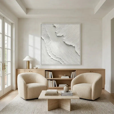 White Tide Canvas Art