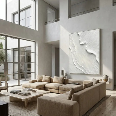 White Tide Canvas Art