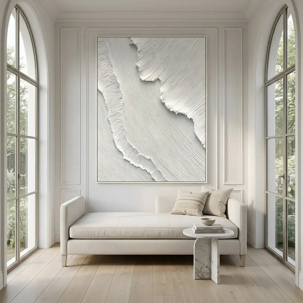 White Tide Canvas Art