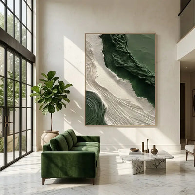 Deep Green Tide Canvas Art
