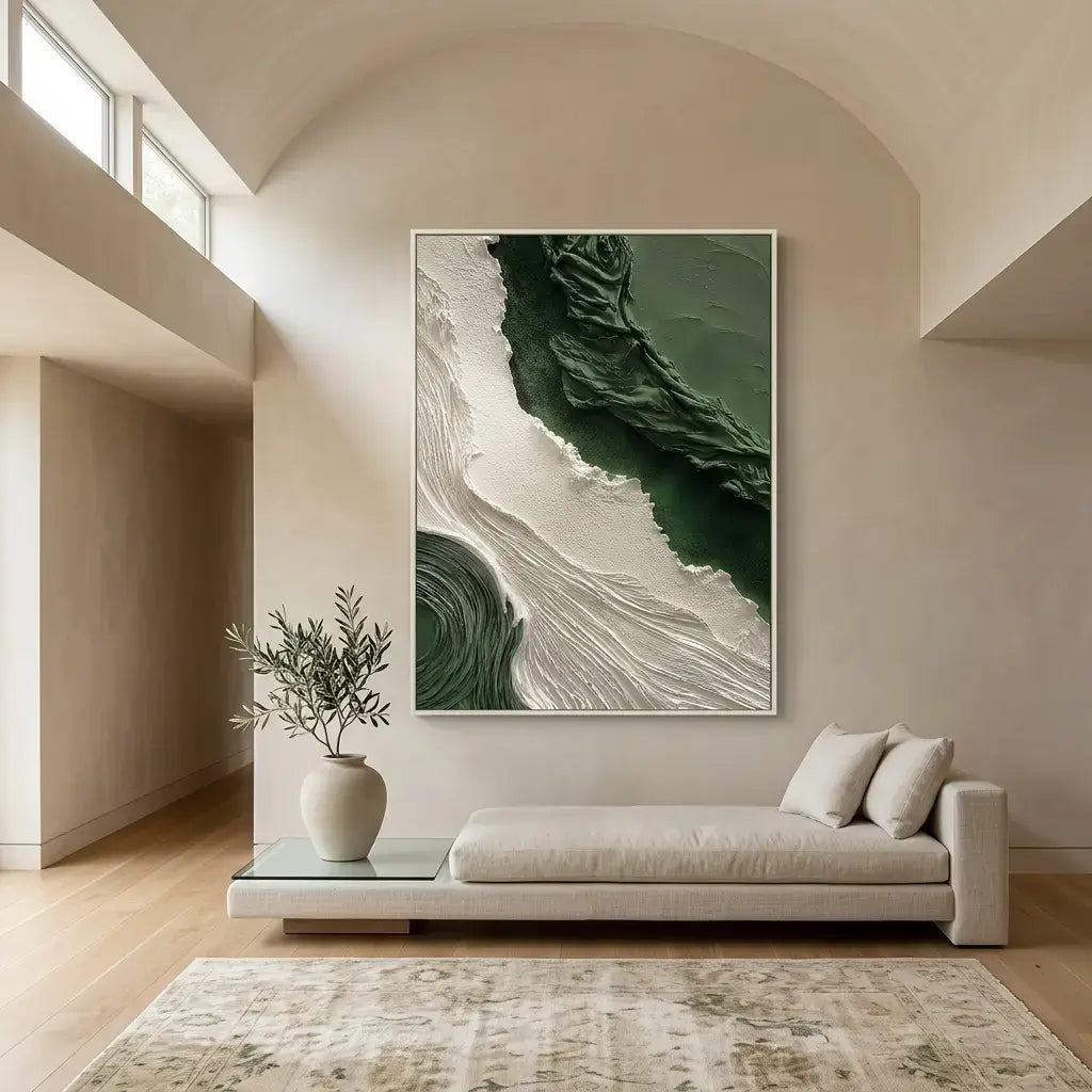 Deep Green Tide Canvas Art