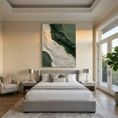 Deep Green Tide Canvas Art